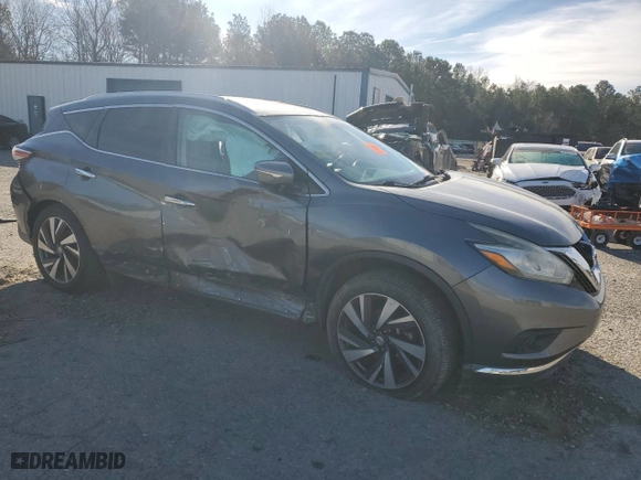 2015 Nissan Murano Platinum with VIN 5N1AZ2MG4FN268828, listed as a Copart auction lot 47925825 with 91,109 mi miles and Salvage Title. Bid and sale history available at carsss.com. Image 4.