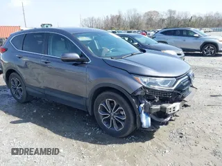 2022 Honda CR-V EX with VIN 5J6RW1H53NA011257, listed as a IAAI auction lot 41727284 with 105,543 mi miles. Bid and sale history available at carsss.com. Image 1.
