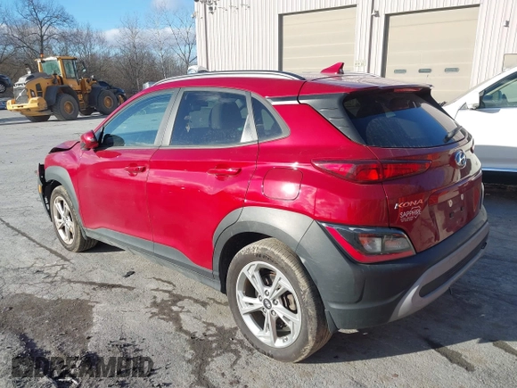 2022 Hyundai Kona SEL with VIN KM8K6CAB2NU890103, listed as a IAAI auction lot 41241709 with 54,868 mi miles. Bid and sale history available at carsss.com. Image 3.