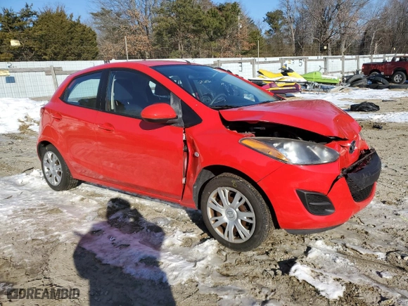2012 Mazda Mazda2 Sport with VIN JM1DE1KZ5C0148606, listed as a Copart auction lot 88293605 with 88,510 mi miles and Salvage Title. Bid and sale history available at carsss.com. Image 4.