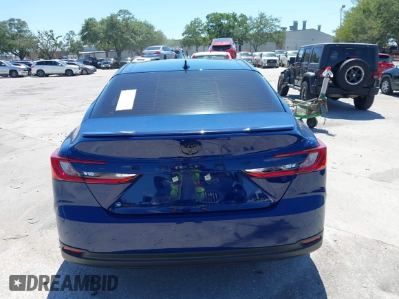 2025 Toyota Camry LE with VIN 4T1DAACK3SU104152, listed as a IAAI auction lot 42039337 with 1,423 mi miles and . Bid and sale history available at DreamBid. Image 16.