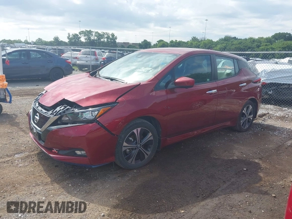 2022 Nissan LEAF SV Plus with VIN 1N4BZ1CV0NC550614, listed as a IAAI auction lot 42730366 with 23,416 mi miles and . Bid and sale history available at DreamBid. Image 2.