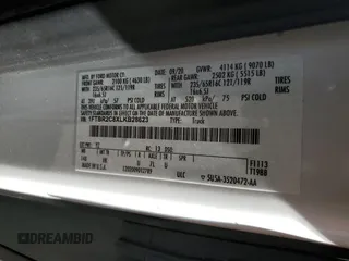 2020 Ford Transit Cargo with VIN 1FTBR2C8XLKB28623, listed as a Copart auction lot 70620544 with 60,020 mi miles and Salvage Title. Bid and sale history available at carsss.com. Image 13.