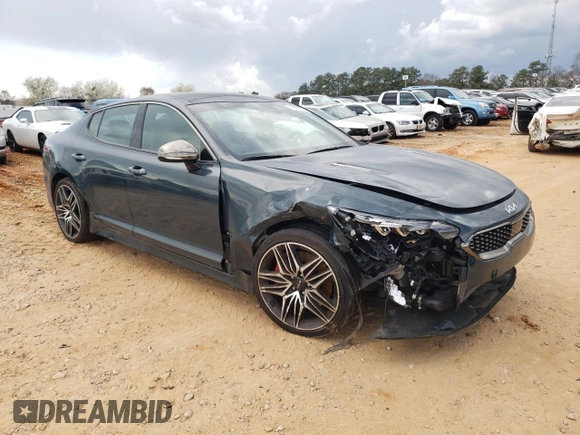 2022 Kia Stinger GT1 with VIN KNAE45LC1N6109985, listed as a Copart auction lot 48820235 with 42,012 mi miles and Salvage Title. Bid and sale history available at DreamBid. Image 4.