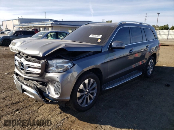 2018 Mercedes-Benz GLS with VIN 4JGDF6EE6JB170288, listed as a Copart auction lot 76016703 with 66,005 mi miles. Bid and sale history available at carsss.com. Image 1.