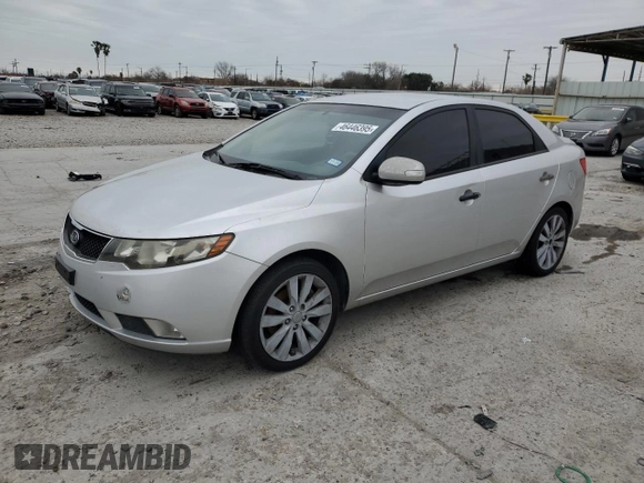 2010 Kia Forte SX with VIN KNAFW4A36A5288536, listed as a Copart auction lot 46446395 with 197,245 mi miles and Clean Title. Bid and sale history available at carsss.com. Image 1.