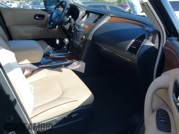 2017 Nissan Armada Platinum with VIN JN8AY2NEXH9705168, listed as a IAAI auction lot 42050793 with 124,907 mi miles. Bid and sale history available at carsss.com. Image 5.