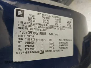 2012 Chevrolet Silverado 1500 Work Truck with VIN 1GCNCPEX9CZ179053, listed as a IAAI auction lot 42121857 with 147,096 mi miles and . Bid and sale history available at DreamBid. Image 9.