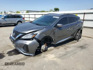 2020 Nissan Murano SV z VIN 5N1AZ2BJ4LN133570, wystawiony jako Copart lot #55863145 z przebiegiem 55 578 mil mil oraz Szkoda całkowita • Salvage title. Historia ofert i sprzedaży dostępna na DreamBid. Obrazek 1.