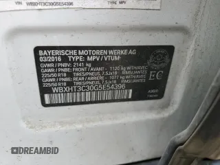 2016 BMW X1 xDrive28i z VIN WBXHT3C30G5E54396, wystawiony jako Copart lot #56042815 z przebiegiem 101 632 mil mil oraz Szkoda całkowita • Salvage title. Historia ofert i sprzedaży dostępna na DreamBid. Obrazek 14.