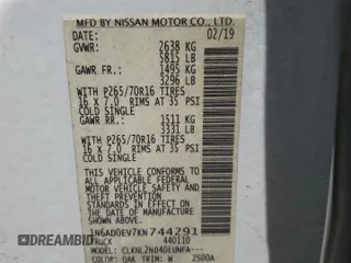 2019 Nissan Frontier SV z VIN 1N6AD0EV7KN744291, wystawiony jako Copart lot #58153805 z przebiegiem 77 491 mil mil oraz Szkoda całkowita • Salvage title. Historia ofert i sprzedaży dostępna na DreamBid. Obrazek 13.