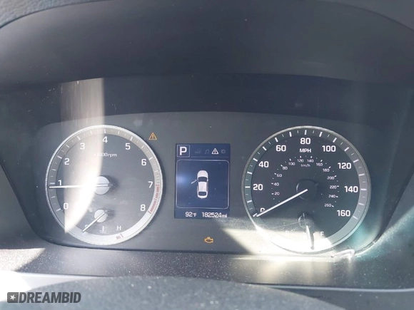 2015 Hyundai Sonata 2.4L SE with VIN 5NPE24AFXFH167360, listed as a IAAI auction lot 41959945 with 182,524 mi miles. Bid and sale history available at carsss.com. Image 7.