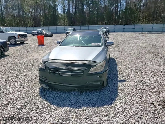 2015 Hyundai Genesis 5.0L with VIN KMHGN4JF8FU060681, listed as a Copart auction lot 48081865 with 159,216 mi miles and Salvage Title. Bid and sale history available at carsss.com. Image 11.
