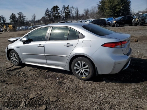 2020 Toyota Corolla Hybrid LE with VIN JTDEBRBE4LJ007061, listed as a Copart auction lot 46159535 with 43,698 mi miles and Salvage Title. Bid and sale history available at carsss.com. Image 2.