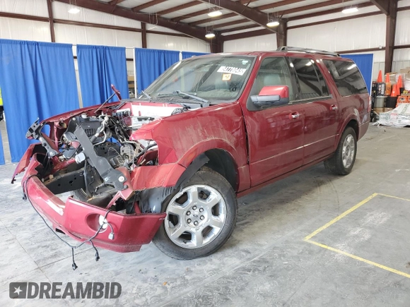 2014 Ford Expedition Max Limited z VIN 1FMJK2A54EEF27498, wystawiony jako Copart lot #54778045 z przebiegiem Nie podano mil oraz Czysty tytuł • Clean title. Historia ofert i sprzedaży dostępna na DreamBid. Obrazek 1.