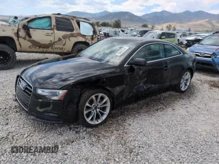 2014 Audi A5 Premium with VIN WAUCFAFR9EA007535, listed as a Copart auction lot 60642235 with 103,355 mi miles and Salvage title. Bid and sale history available at DreamBid. Image 1.