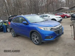 2021 Honda HR-V EX with VIN 3CZRU6H54MM718761, listed as a IAAI auction lot 41783415 with 93,899 mi miles. Bid and sale history available at carsss.com. Image 1.