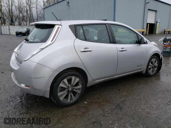 2015 Nissan LEAF SV with VIN 1N4AZ0CP6FC324845, listed as a Copart auction lot 43324283 with 53,815 mi miles. Bid and sale history available at carsss.com. Image 3.