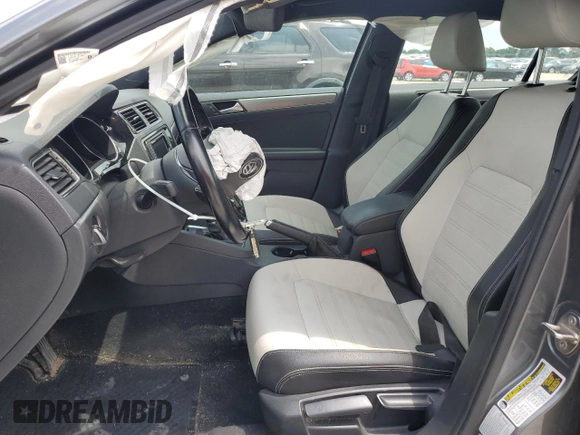 2017 Volkswagen Jetta Sport with VIN 3VWD17AJ9HM405584, listed as a Copart auction lot 57512375 with 128,484 mi miles and Salvage title. Bid and sale history available at DreamBid. Image 7.