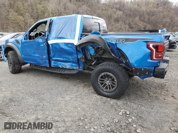 2020 Ford F-150 Raptor with VIN 1FTFW1RG2LFB42527, listed as a Copart auction lot 53603035 with 59,009 mi miles and Salvage Title. Bid and sale history available at carsss.com. Image 2.