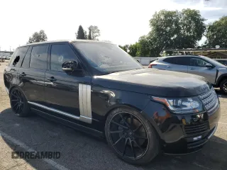 2016 Land Rover Range Rover Supercharged with VIN SALGS2EF7GA279669, listed as a Copart auction lot 50942405 with 95,714 mi miles and Salvage title. Bid and sale history available at DreamBid. Image 4.