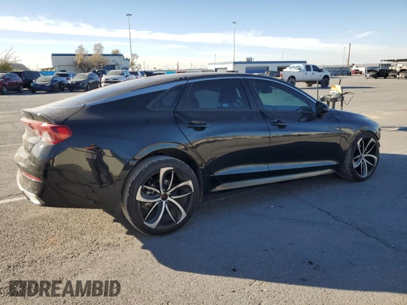 2021 Kia K5 LXS with VIN 5XXG14J20MG022815, listed as a Copart auction lot 83011334 with 77,822 mi miles and Salvage Title. Bid and sale history available at carsss.com. Image 3.