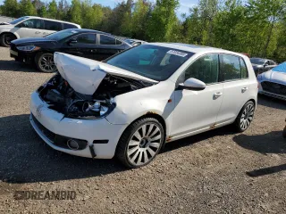 2012 Volkswagen Golf TDI with VIN WVWDM7AJ0CW292434, listed as a Copart auction lot 57034995 with 180,564 mi miles and Salvage title. Bid and sale history available at DreamBid. Image 1.