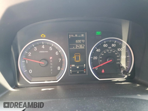 2008 Honda CR-V LX with VIN 3CZRE38398G700495, listed as a Copart auction lot 54596325 with 169,070 mi miles and Salvage Title. Bid and sale history available at carsss.com. Image 9.