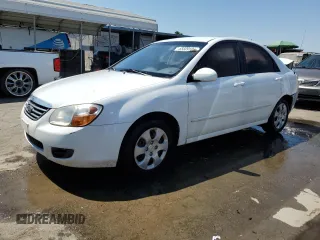 2008 Kia Spectra EX with VIN KNAFE122285544866, listed as a Copart auction lot 65609105 with 142,548 mi miles and Clean title. Bid and sale history available at DreamBid. Image 1.