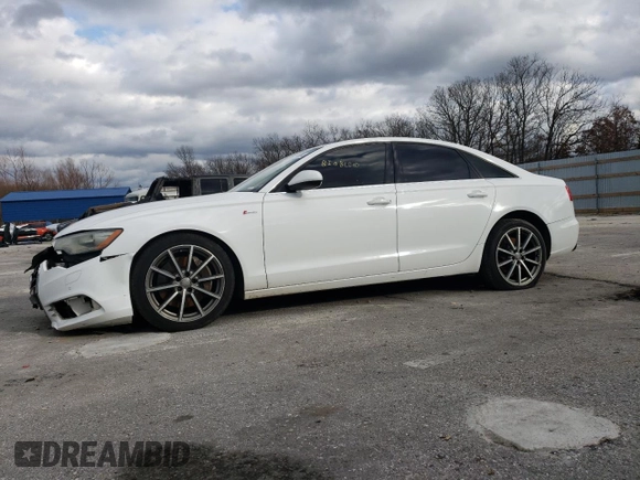 2013 Audi A6 3.0T Premium Plus with VIN WAUGGAFC3DN100052, listed as a Copart auction lot 86624804 with 218,113 mi miles and Salvage Title. Bid and sale history available at carsss.com. Image 1.