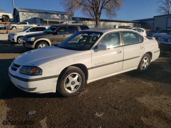 2001 Chevrolet Impala LS with VIN 2G1WH55K519365509, listed as a Copart auction lot 86178394 with 153,823 mi miles and Salvage Title. Bid and sale history available at carsss.com. Image 1.