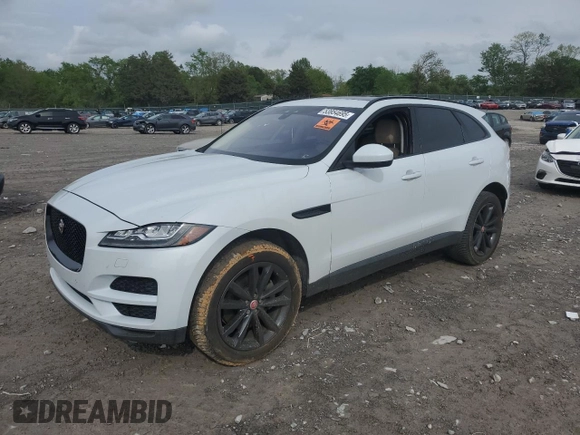 2017 Jaguar F-Pace 35t Prestige with VIN SADCK2BV9HA098225, listed as a Copart auction lot 53854695 with 68,874 mi miles and Salvage title. Bid and sale history available at DreamBid. Image 1.