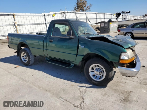 1999 Ford Ranger XL with VIN 1FTYR10VXXUA28191, listed as a Copart auction lot 75659254 with 72,719 mi miles and Salvage Title. Bid and sale history available at carsss.com. Image 4.