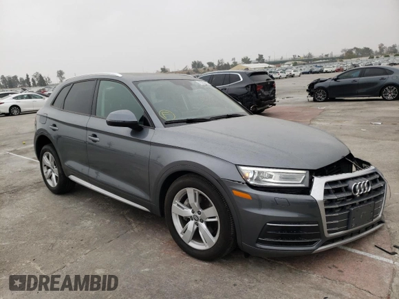 2018 Audi Q5 Premium with VIN WA1ANAFY8J2014110, listed as a Copart auction lot 63578382 with 34,216 mi miles. Bid and sale history available at carsss.com. Image 1.
