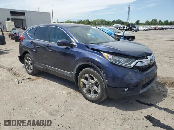 2017 Honda CR-V EX-L with VIN 2HKRW2H83HH622134, listed as a Copart auction lot 54159345 with 125,102 mi miles and Salvage Title. Bid and sale history available at carsss.com. Image 4.