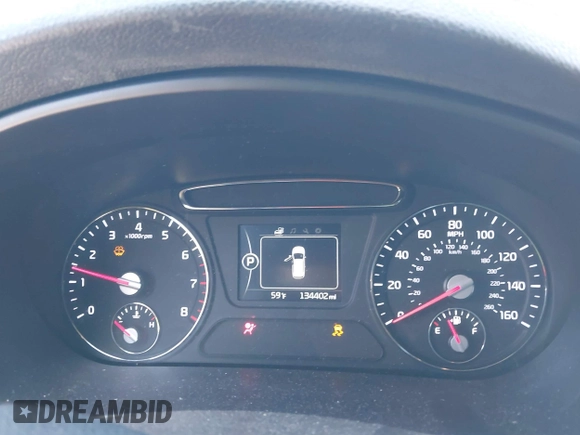 2018 Kia Sorento LX with VIN 5XYPG4A35JG410489, listed as a IAAI auction lot 41814696 with 134,402 mi miles. Bid and sale history available at carsss.com. Image 7.