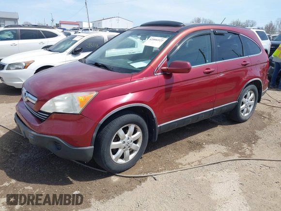 2008 Honda CR-V EX-L with VIN JHLRE48788C040261, listed as a IAAI auction lot 42006522 with 217,744 mi miles. Bid and sale history available at carsss.com. Image 17.