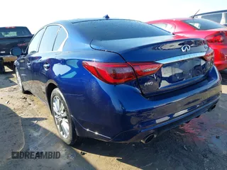 2021 Infiniti Q50 Luxe with VIN JN1EV7BR6MM755747, listed as a IAAI auction lot 41782339 with 65,463 mi miles and . Bid and sale history available at carsss.com. Image 3.