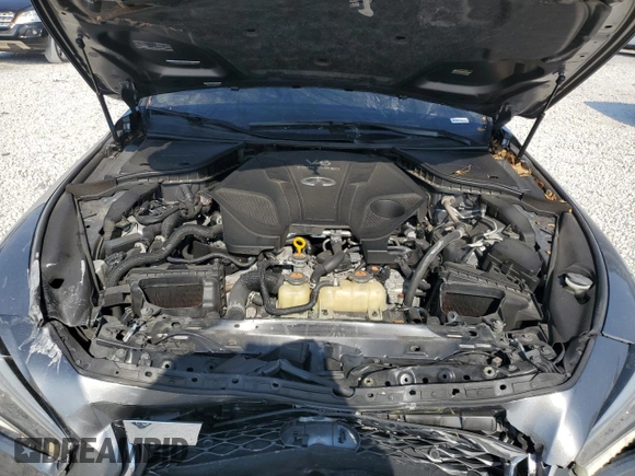 2019 Infiniti Q50 Luxe z VIN JN1EV7AP7KM519508, wystawiony jako Copart lot #53206555 z przebiegiem 88 415 mil mil oraz Nie do naprawy • Non repairable. Historia ofert i sprzedaży dostępna na DreamBid. Obrazek 11.