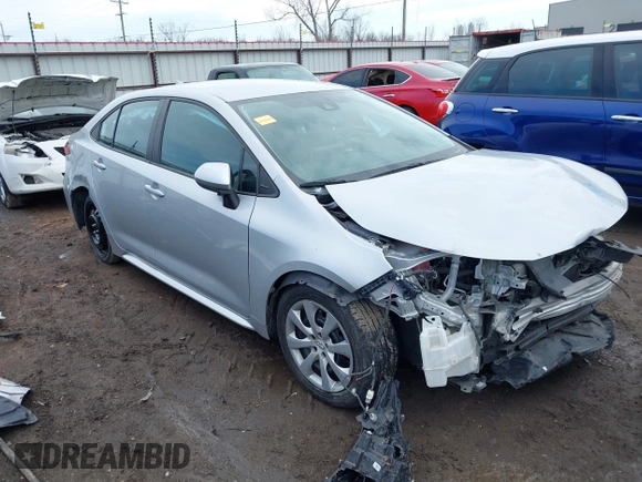 2021 Toyota Corolla LE with VIN 5YFEPMAE0MP238123, listed as a IAAI auction lot 41579342 with 82,470 mi miles and . Bid and sale history available at DreamBid. Image 1.