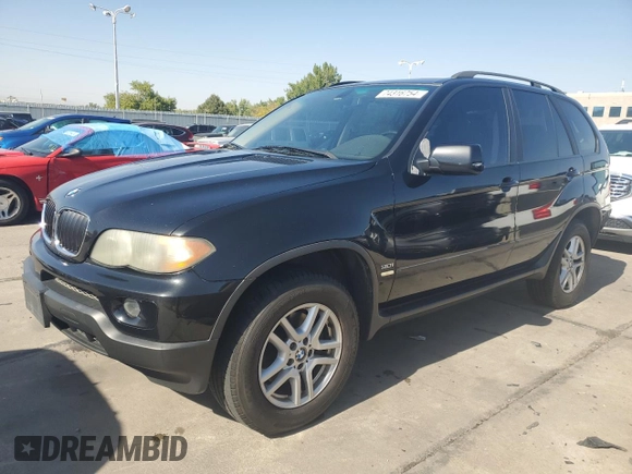 2004 BMW X5 3.0i with VIN 5UXFA13504LU40887, listed as a Copart auction lot 74316754 with 243,484 mi miles and Clean Title. Bid and sale history available at carsss.com. Image 1.