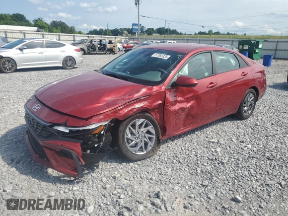 2024 Hyundai Elantra SEL с VIN KMHLM4DGXRU702876, выставлен на аукционе Copart как лот 57365325 с пробегом 12 520 миль миль и Списание • Salvage title. История ставок и продаж доступна на DreamBid. Изображение 1.