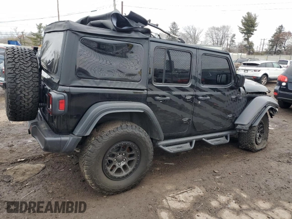 2023 Jeep Wrangler Sport Altitude with VIN 1C4HJXDN6PW525828, listed as a Copart auction lot 87888005 with Not Provided miles and Salvage Title. Bid and sale history available at DreamBid. Image 3.
