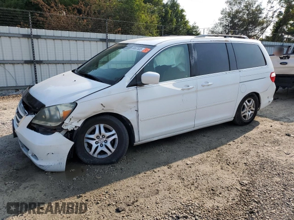 2007 Honda Odyssey EX с VIN 5FNRL38497B034764, выставлен на аукционе Copart как лот 58607635 с пробегом 77 028 миль миль и Чистый • Clean title. История ставок и продаж доступна на DreamBid. Изображение 2.