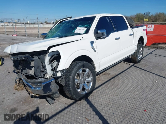 2021 Ford F-150 XL with VIN 1FTFW1E56MFA02146, listed as a IAAI auction lot 41245497 with 1 mi miles. Bid and sale history available at carsss.com. Image 16.