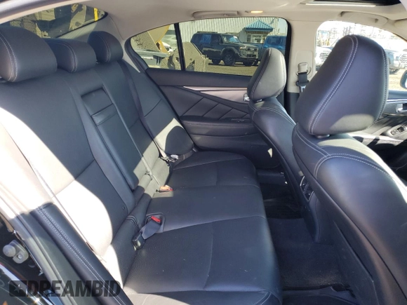 2016 Infiniti Q50 2.0t Premium with VIN JN1CV7AR1GM252477, listed as a Copart auction lot 50383735 with 162,622 mi miles and Salvage Title. Bid and sale history available at carsss.com. Image 10.
