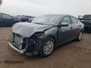 2024 Nissan Sentra S с VIN 3N1AB8BV8RY288636, выставлен на аукционе Copart как лот 57899905 с пробегом 42 861 миль миль и Списание • Salvage title. История ставок и продаж доступна на DreamBid. Изображение 1.