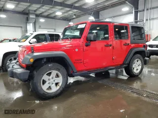 2018 Jeep Wrangler JK Unlimited Sport S with VIN 1C4HJWDG1JL918561, listed as a Copart auction lot 50262165 with NaN miles and Salvage Title. Bid and sale history available at carsss.com. Image 1.