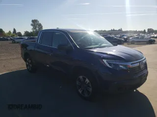 2017 Honda Ridgeline RTL-T with VIN 5FPYK3F63HB008494, listed as a Copart auction lot 55640195 with 91,131 mi miles and Salvage title. Bid and sale history available at DreamBid. Image 4.