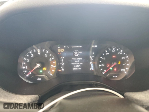 2024 Jeep Compass Latitude with VIN 3C4NJDBN0RT111456, listed as a Copart auction lot 60617745 with 26,593 mi miles and Clean title. Bid and sale history available at DreamBid. Image 9.